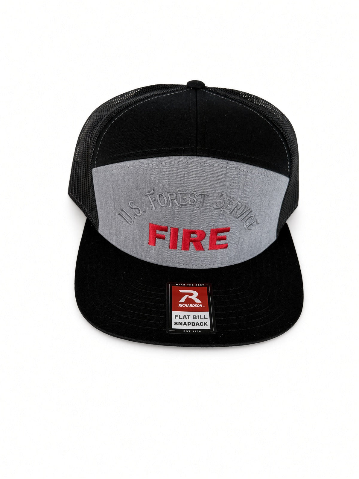 USFS FIRE HAT BLACK/GREY FLATBILL
