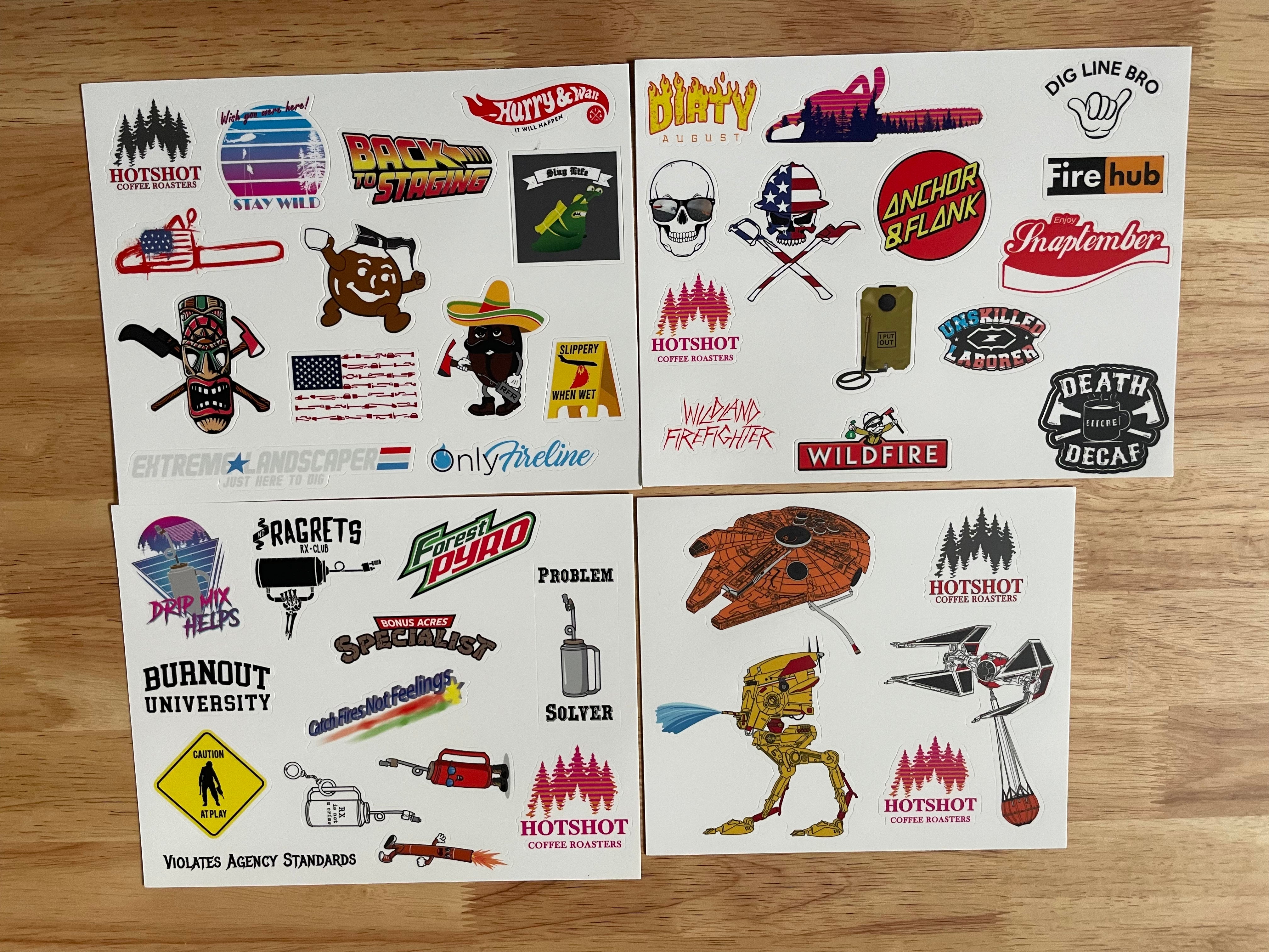 LARGE SLAP PACK STICKERS