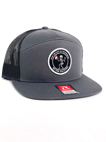 SOLUTION- GREY/GREY SNAPBACK/FLAT BILL
