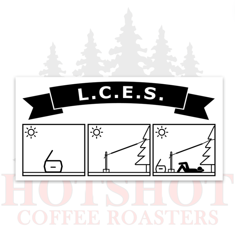 Lces Graphics LCES STICKER – Hotshot Coffee Roasters