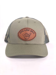 DIG LINE BRO LEATHER PATCH HAT