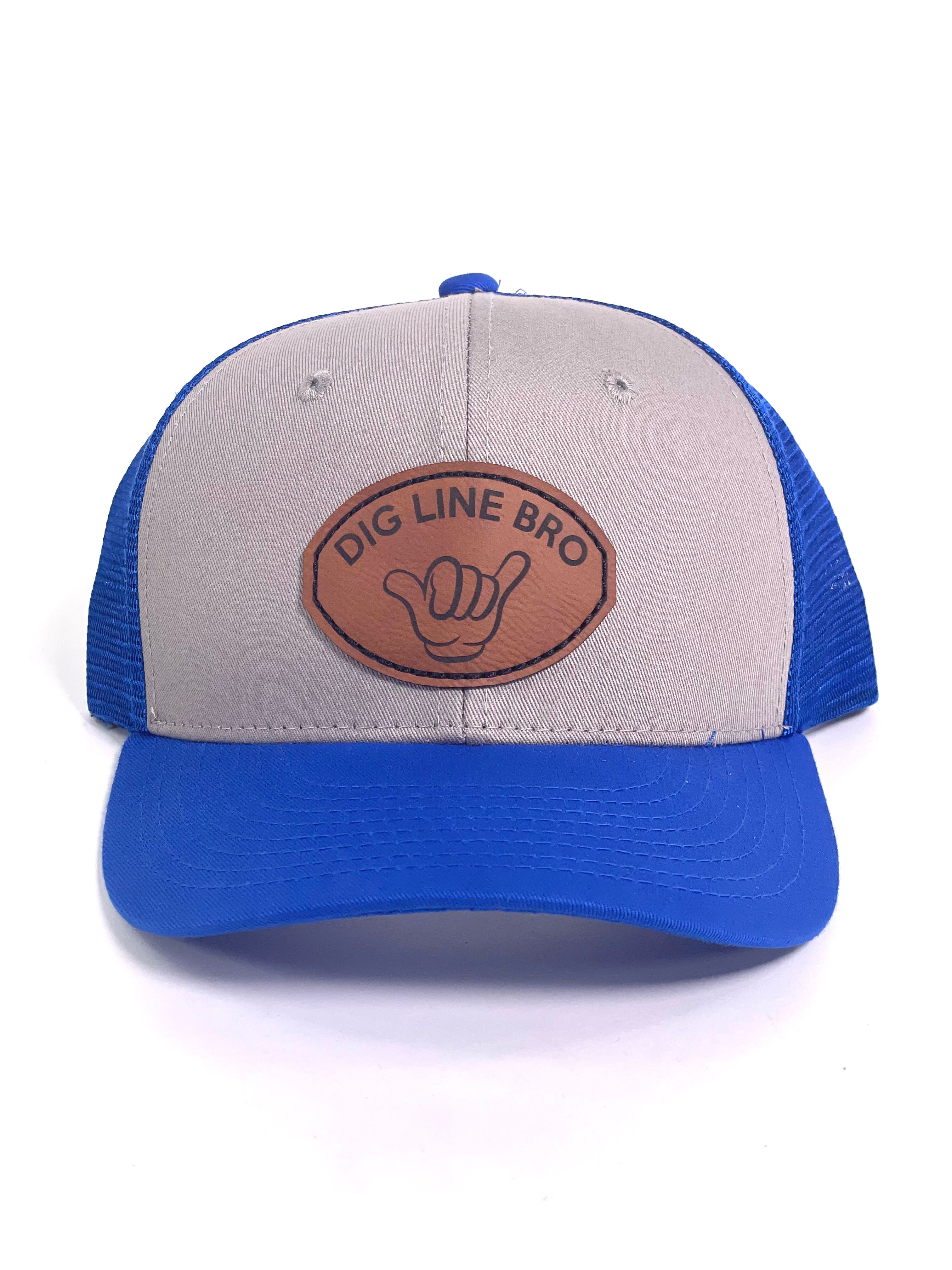 DIG LINE BRO LEATHER PATCH HAT