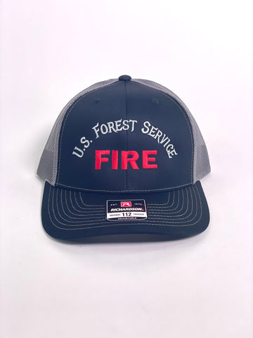 USFS FIRE HAT BLACK/CHARCOAL SNAPBACK