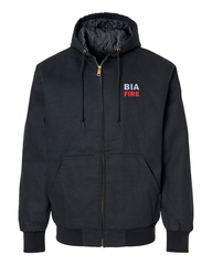 BIA FIRE -INSULATED CANVAS JACKET-BLACK