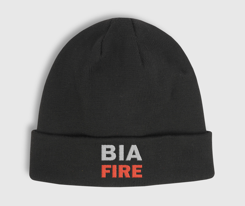 BIA FIRE - BLACK BEANIE