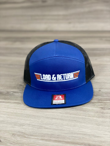 LOAD & RETURN - BLUE/BLACK SNAPBACK/FLAT BILL
