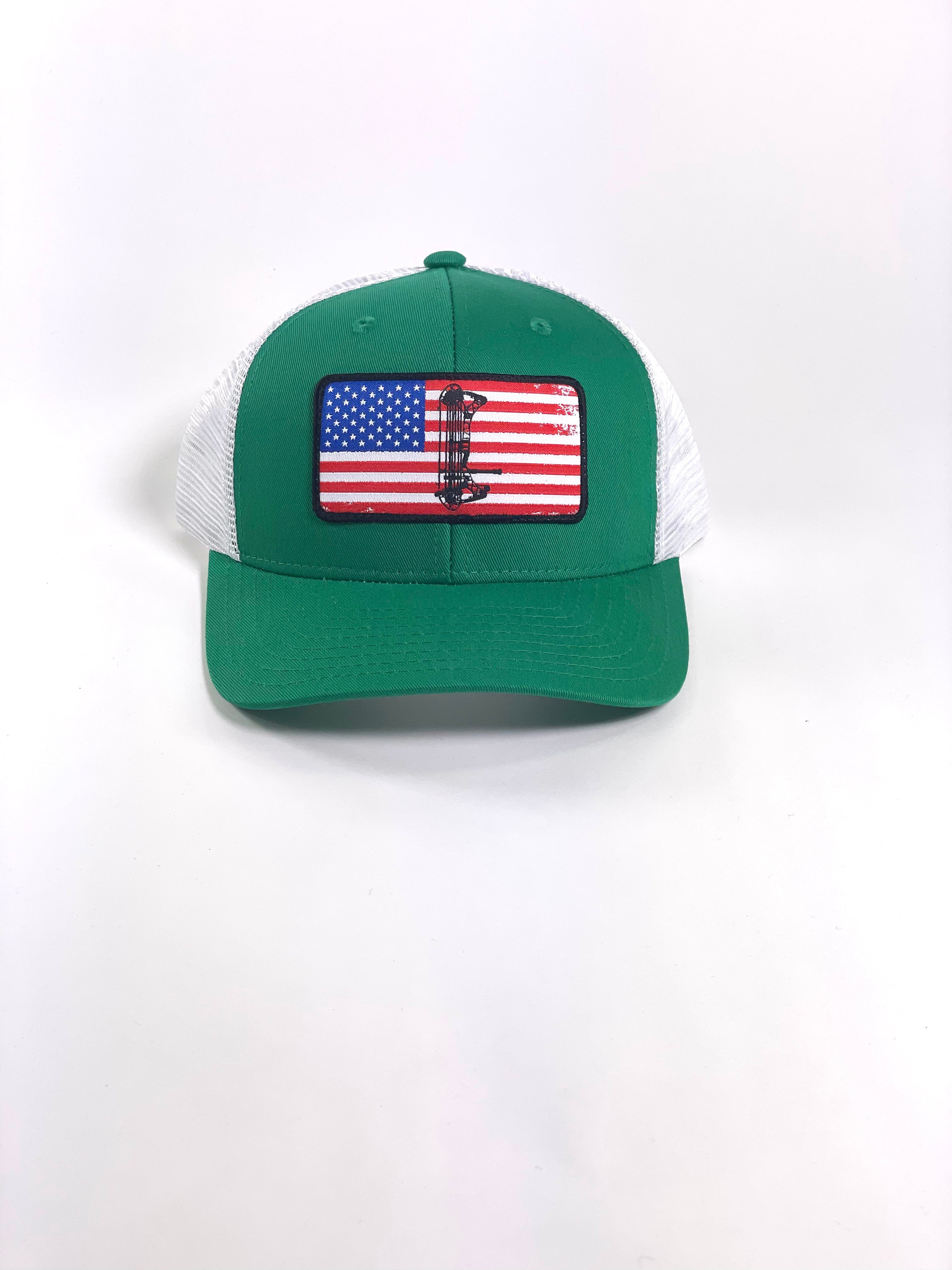BOW AMERICA - KELLY GREEN/WHITE HAT