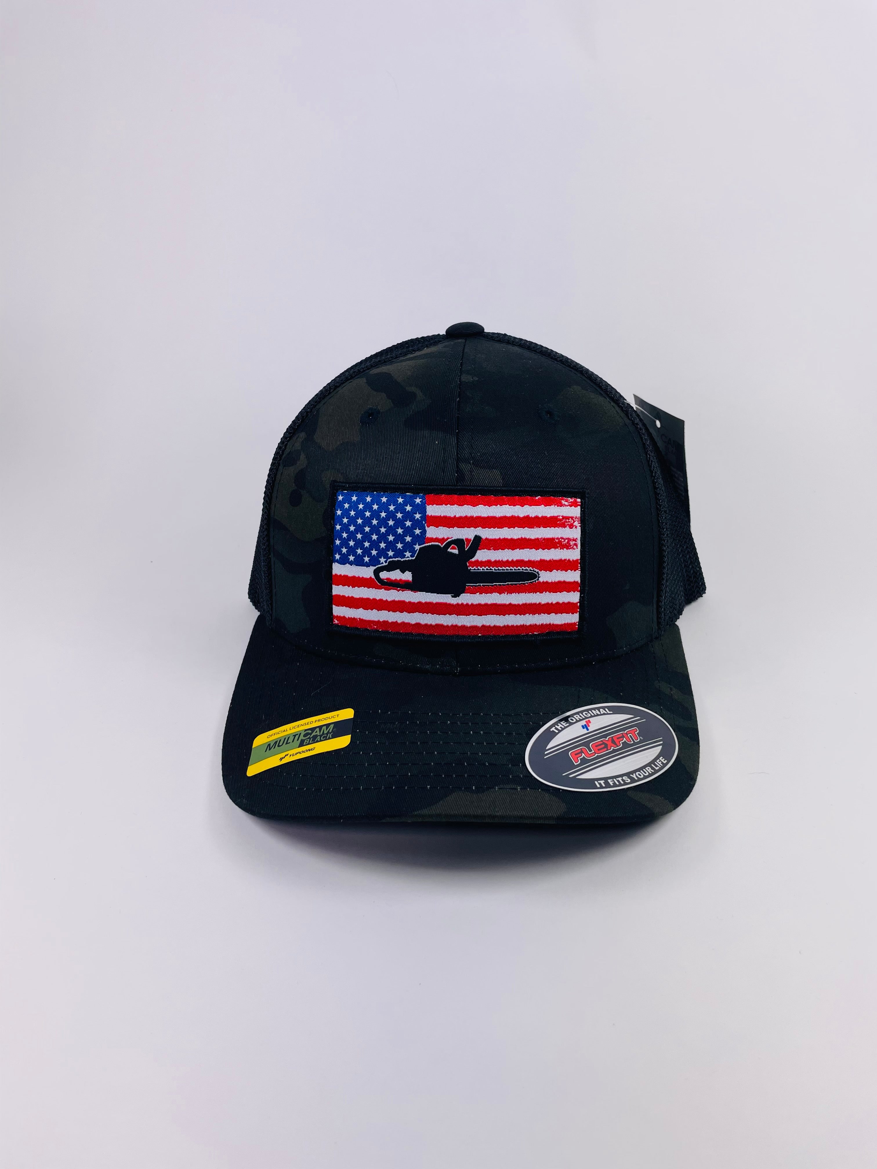 SAWYER AMERICAN HAT - MULTI CAM-BLACK /CURVED BILL