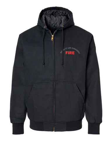 BLM FIRE -INSULATED CANVAS JACKET-BLACK