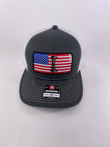 BOW AMERICA - GREY/WHITE SNAP BACK HAT