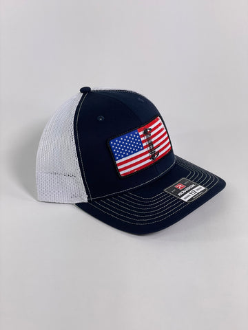 BOW AMERICA-NAVY/WHITE SNAPBACK