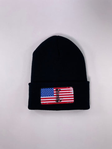 BOW AMERICA - BLACK BEANIE