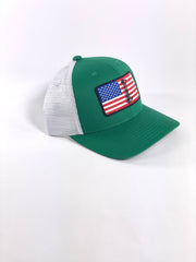 BOW AMERICA - KELLY GREEN/WHITE HAT