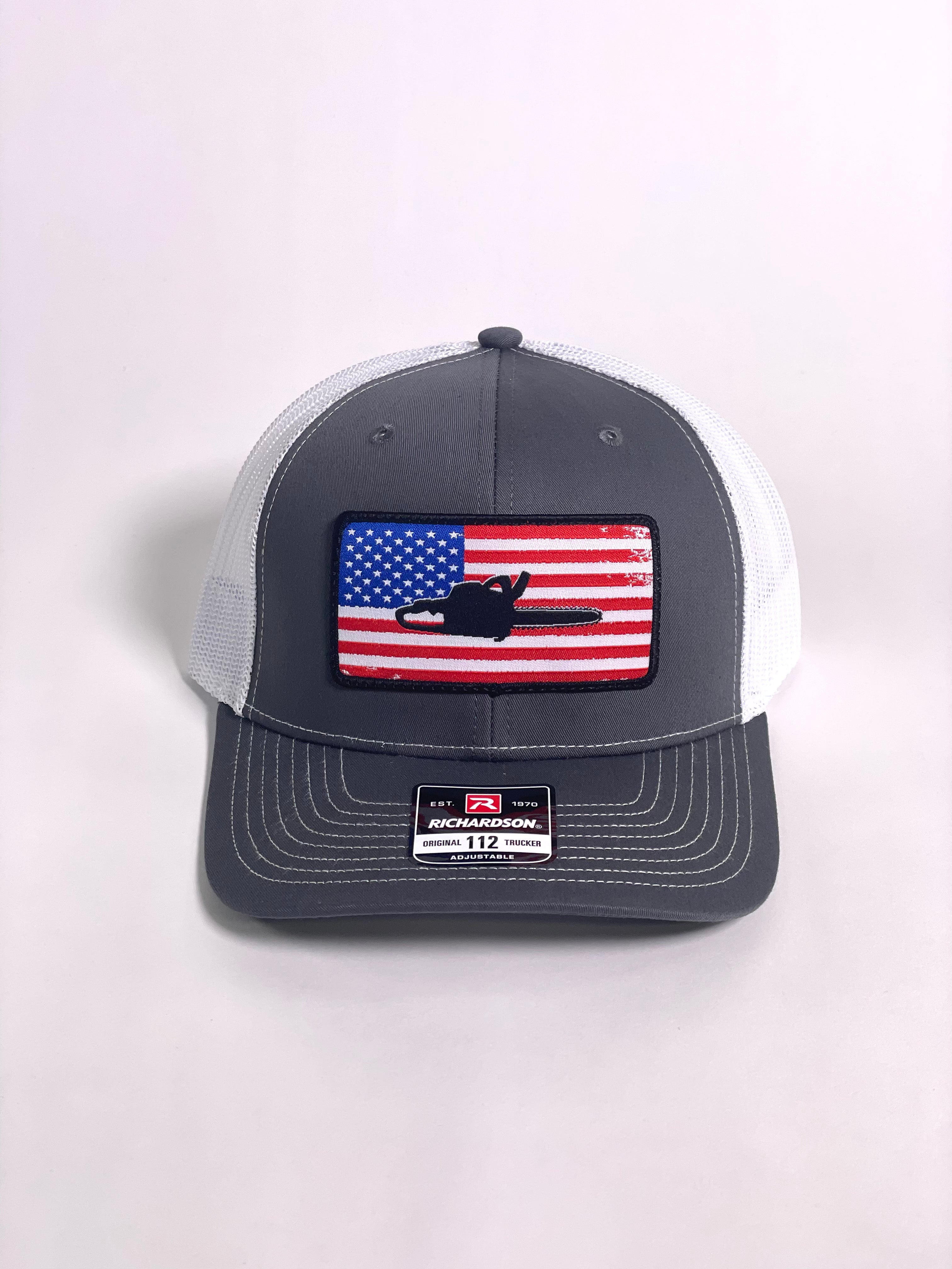 SAWYER AMERICAN HAT -  WHITE/GREY/SNAPBACK